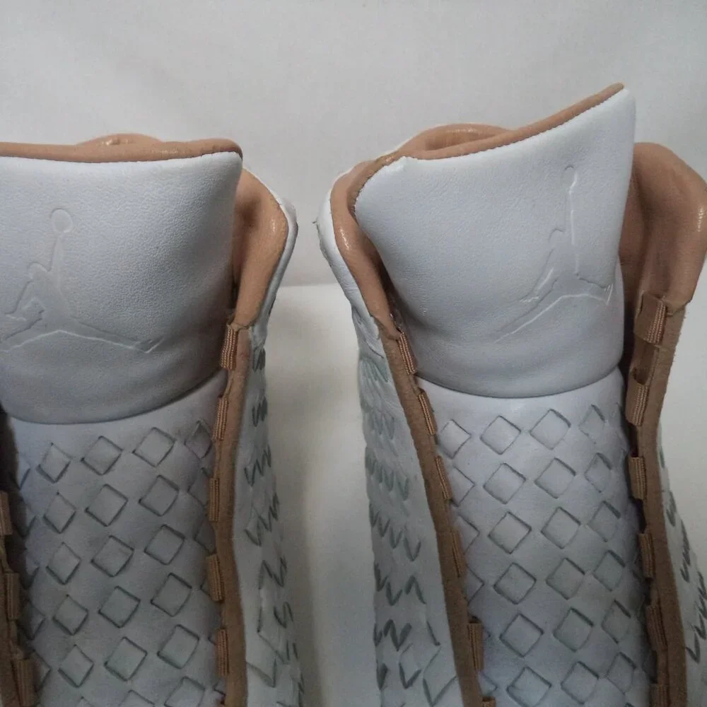 Nike Jordan Shine 500 Worldwide 689480 105 White Vachetta Sneakers Men Size Sz 8